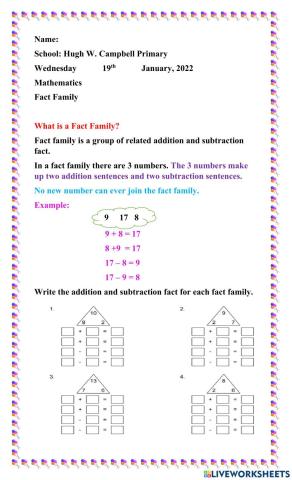 Fact Family-1