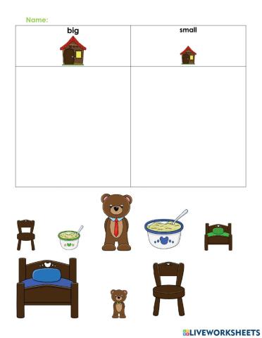 The three bears big small