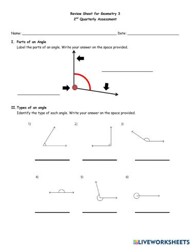 Geometry review Q2LE3