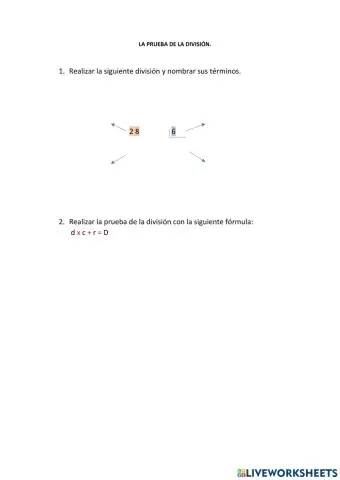 La prueba de la divisiòn