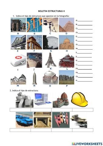 Estructuras y elementos estructurales