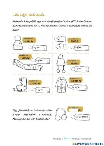 Tél végi leárazás