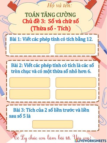 Toán tăng cường: Số và chữ số (Tiết 2)