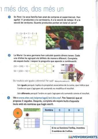 Pàgina 2 i 3 Quadern 8 Matemàtiques