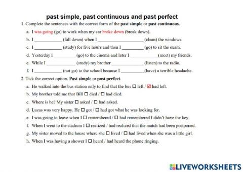 Past tenses