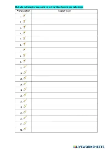 Grade 8 - Unit 7 - Vocabulary Pronunciation