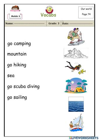 Module 6 vocabulary part 3