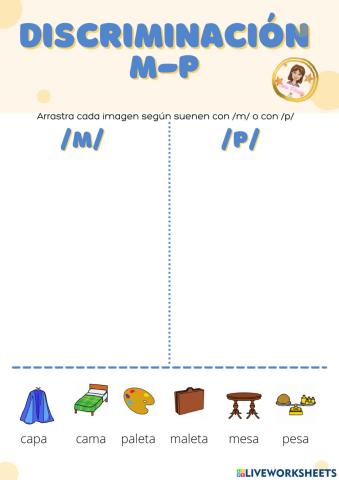 Discriminación m-p