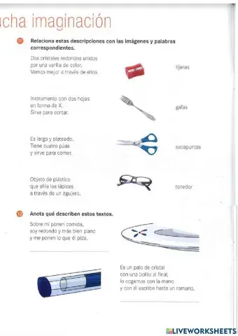 Página 6 y 7 cuaderno castellano baula