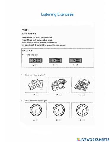 A21 Listening KET 1 (T1-P1,2)