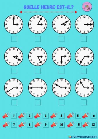 Quelle heure est-il?