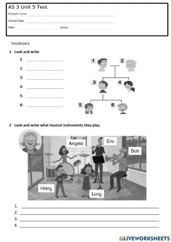 Academy Stars 3 Unit 5 Test