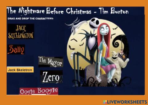 The Nightmare before Christmas characters