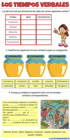 Los tiempos verbalos