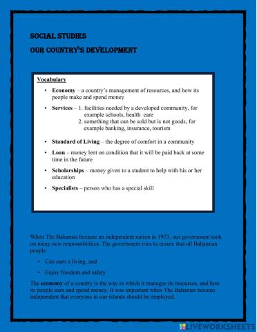 Our Country's Development Notes