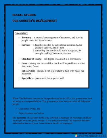 Our Country's Development Notes