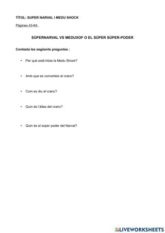 Súper Narval i Medu Shock