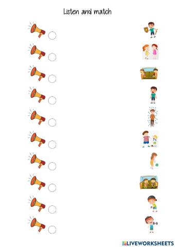 Listen and match opposite adjectives