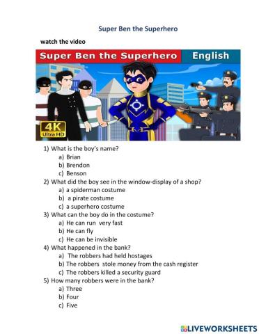 Super Ben  the Superhero
