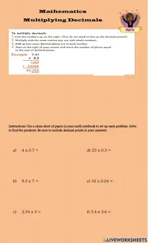 Multiplying Decimals