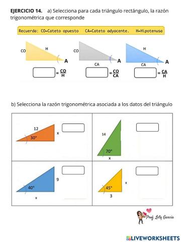 Razones trigonométricas 1