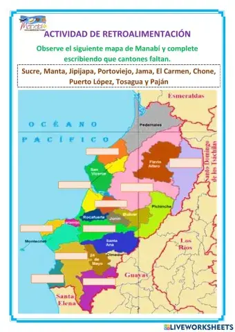 Los cantones de Manabí