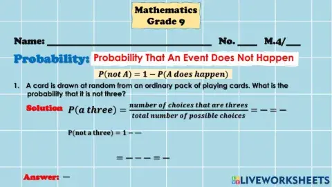 Probability Test