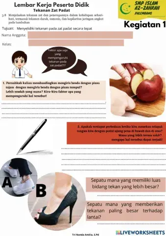 Lkpd tekanan zat padat