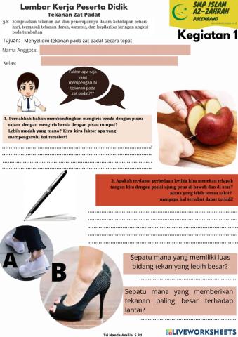 Lkpd tekanan zat padat