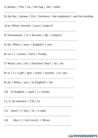 Theme 2. grade 4. reoder