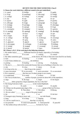 G8 - Final Test 10 - Term 1