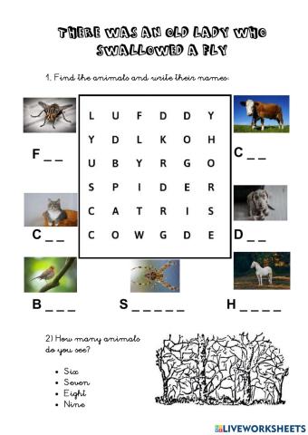 There Was an Old Lady Who Swallowed a Fly