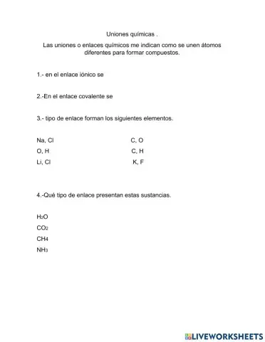 Uniones quimicas