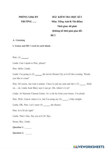 E8 end-of-term test 3