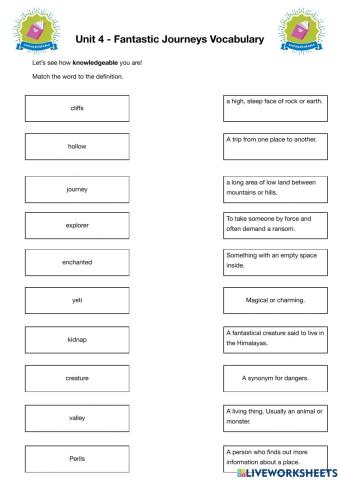 Oxford International 4 Unit 4 Vocabulary