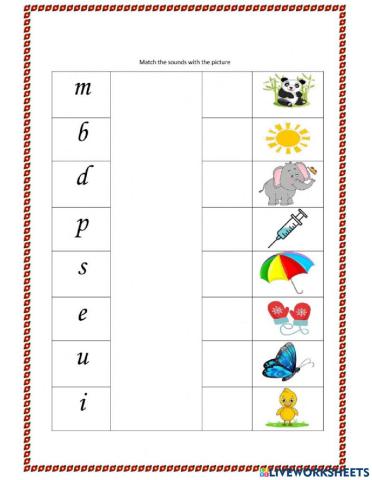 Year 3 beginning sound with picture 2022