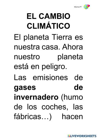 4. El Cambio climático