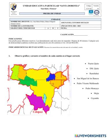 Evaluación Estudios Sociales