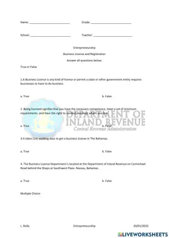 License and Registration