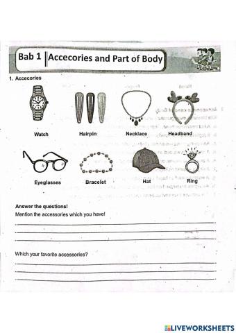 Accecories and Part of Body