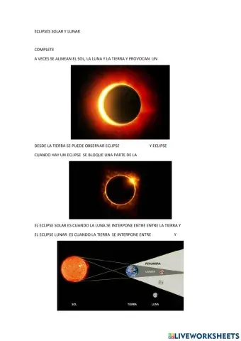 Eclipse solar y lunar