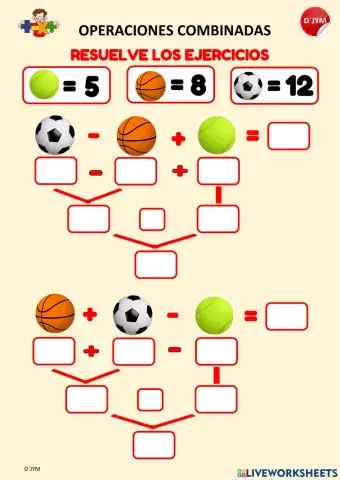 Operaciones combinadas de suma y resta