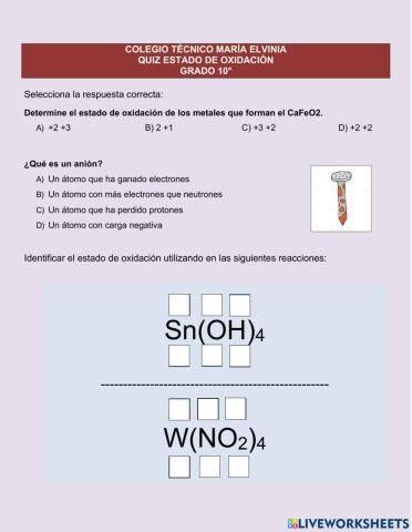 Estados de oxidación