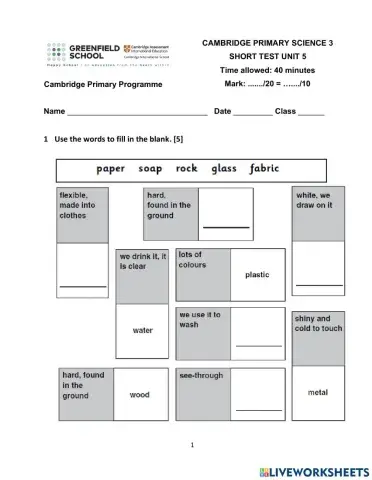 CPS3-U5.5-Short Test