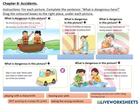 Accidents worksheet