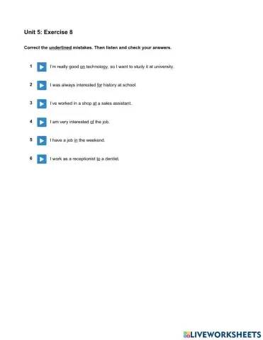 Mindset Foundation - Languague Builder Skills Modules - Unit 5 Ex8