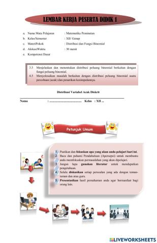 LKPD Distribusi peluang acak diskrit