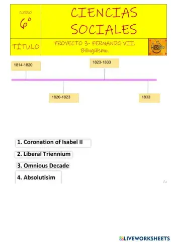 Proyecto 3. De 1814 al 1833 Bilingüismo