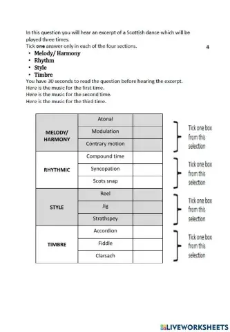 Nat 5 Music grid and box question