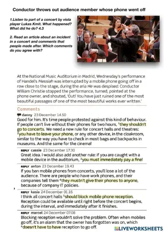 Conductor throws out an audience member